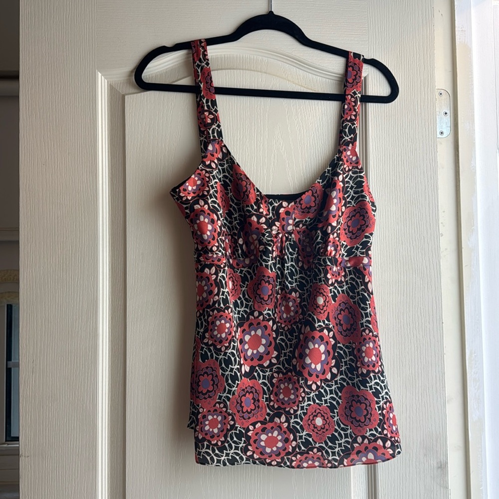 Ann Taylor Loft Floral Cami Tank Camisole Size 10